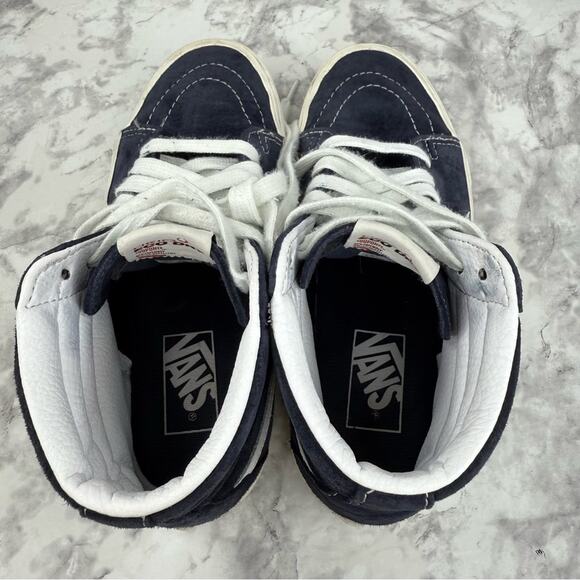 VANS Unisex Sk8 Hi Heiq Eco Dry Dupont Water Repellent Blue  Sneakers M5.5 W 7 - Picture 7 of 15